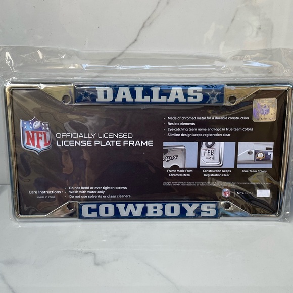 Dallas Cowboys License Plate Frame - Picture 2 of 3